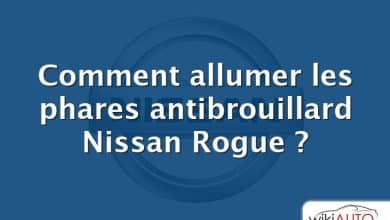 Comment allumer les phares antibrouillard Nissan Rogue ?