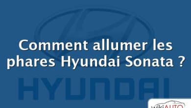 Comment allumer les phares Hyundai Sonata ?