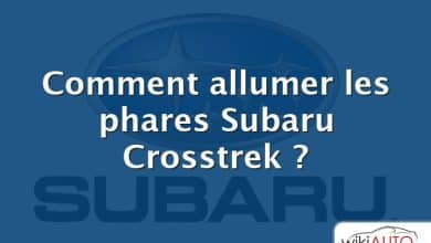 Comment allumer les phares Subaru Crosstrek ?