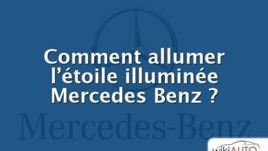Comment allumer l’étoile illuminée Mercedes Benz ?