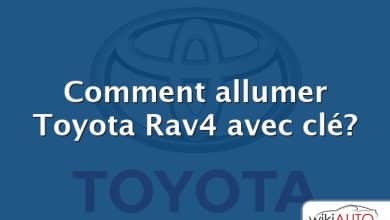 Comment allumer Toyota Rav4 avec clé?