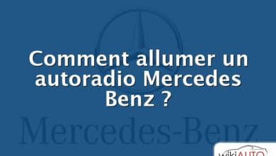Comment allumer un autoradio Mercedes Benz ?