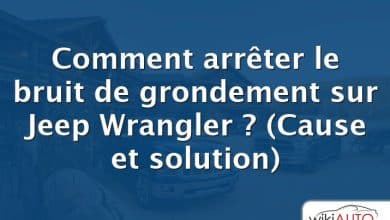 Comment arrêter le bruit de grondement sur Jeep Wrangler ?  (Cause et solution)