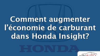 Comment augmenter l’économie de carburant dans Honda Insight?