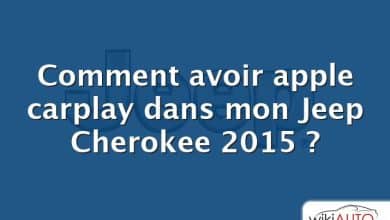 Comment avoir apple carplay dans mon Jeep Cherokee 2015 ?