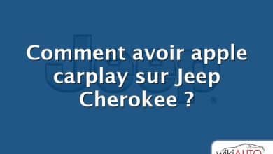 Comment avoir apple carplay sur Jeep Cherokee ?