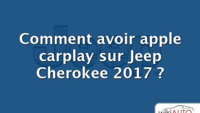 Comment avoir apple carplay sur Jeep Cherokee 2017 ?