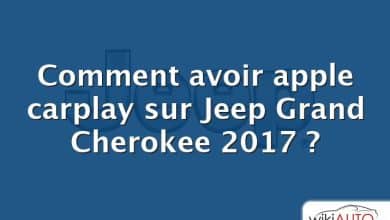 Comment avoir apple carplay sur Jeep Grand Cherokee 2017 ?