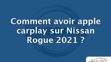 Comment avoir apple carplay sur Nissan Rogue 2021 ?