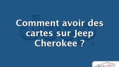 Comment avoir des cartes sur Jeep Cherokee ?