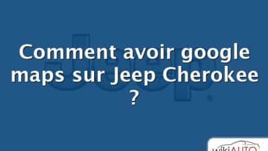 Comment avoir google maps sur Jeep Cherokee ?