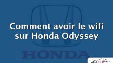 Comment avoir le wifi sur Honda Odyssey