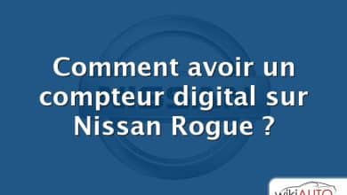 Comment avoir un compteur digital sur Nissan Rogue ?