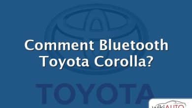 Comment Bluetooth Toyota Corolla?