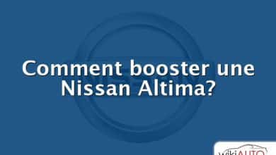 Comment booster une Nissan Altima?