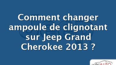 Comment changer ampoule de clignotant sur Jeep Grand Cherokee 2013 ?