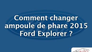 Comment changer ampoule de phare 2015 Ford Explorer ?