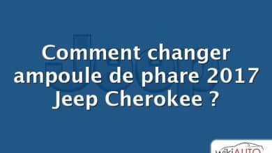 Comment changer ampoule de phare 2017 Jeep Cherokee ?