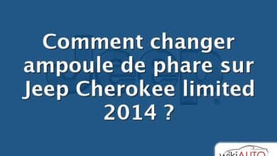 Comment changer ampoule de phare sur Jeep Cherokee limited 2014 ?