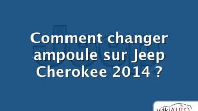 Comment changer ampoule sur Jeep Cherokee 2014 ?