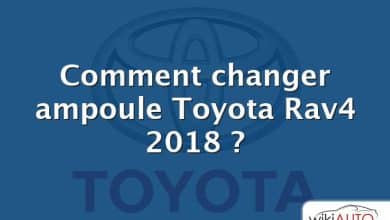 Comment changer ampoule Toyota Rav4 2018 ?