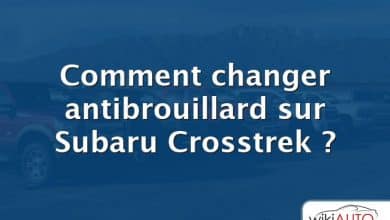 Comment changer antibrouillard sur Subaru Crosstrek ?