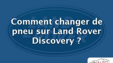 Comment changer de pneu sur Land Rover Discovery ?