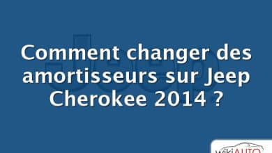 Comment changer des amortisseurs sur Jeep Cherokee 2014 ?