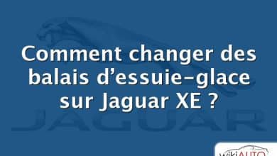 Comment changer des balais d’essuie-glace sur Jaguar XE ?