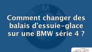 Comment changer des balais d’essuie-glace sur une BMW série 4 ?