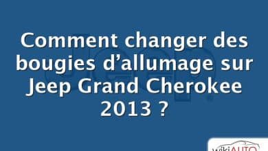 Comment changer des bougies d’allumage sur Jeep Grand Cherokee 2013 ?