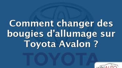 Comment changer des bougies d’allumage sur Toyota Avalon ?