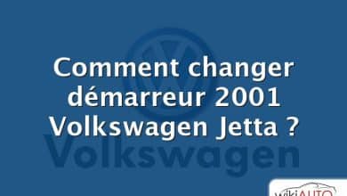 Comment changer démarreur 2001 Volkswagen Jetta ?