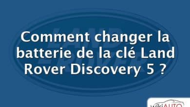 Comment changer la batterie de la clé Land Rover Discovery 5 ?