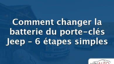 Comment changer la batterie du porte-clés Jeep – 6 étapes simples