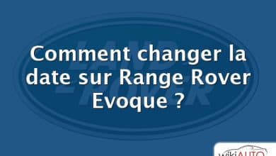 Comment changer la date sur Range Rover Evoque ?