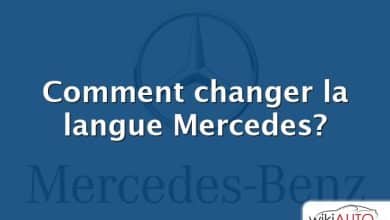 Comment changer la langue Mercedes?