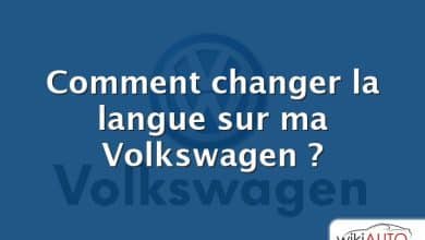 Comment changer la langue sur ma Volkswagen ?