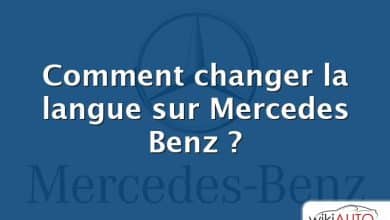 Comment changer la langue sur Mercedes Benz ?