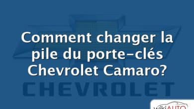 Comment changer la pile du porte-clés Chevrolet Camaro?