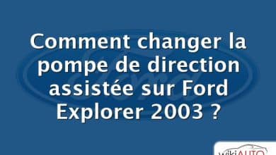 Comment changer la pompe de direction assistée sur Ford Explorer 2003 ?