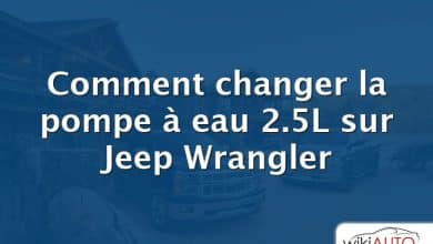 Comment changer la pompe à eau 2.5L sur Jeep Wrangler