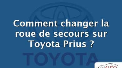 Comment changer la roue de secours sur Toyota Prius ?