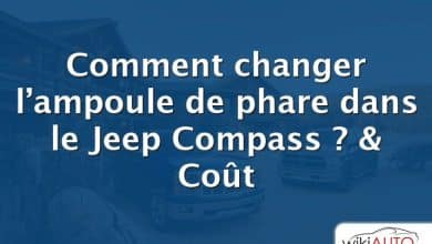 Comment changer l’ampoule de phare dans le Jeep Compass ?  & Coût
