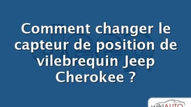 Comment changer le capteur de position de vilebrequin Jeep Cherokee ?