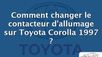 Comment changer le contacteur d’allumage sur Toyota Corolla 1997 ?