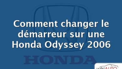 Comment changer le démarreur sur une Honda Odyssey 2006