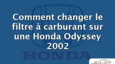 Comment changer le filtre à carburant sur une Honda Odyssey 2002