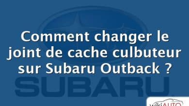 Comment changer le joint de cache culbuteur sur Subaru Outback ?