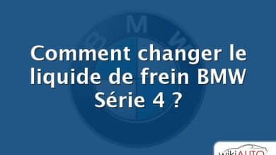 Comment changer le liquide de frein BMW Série 4 ?